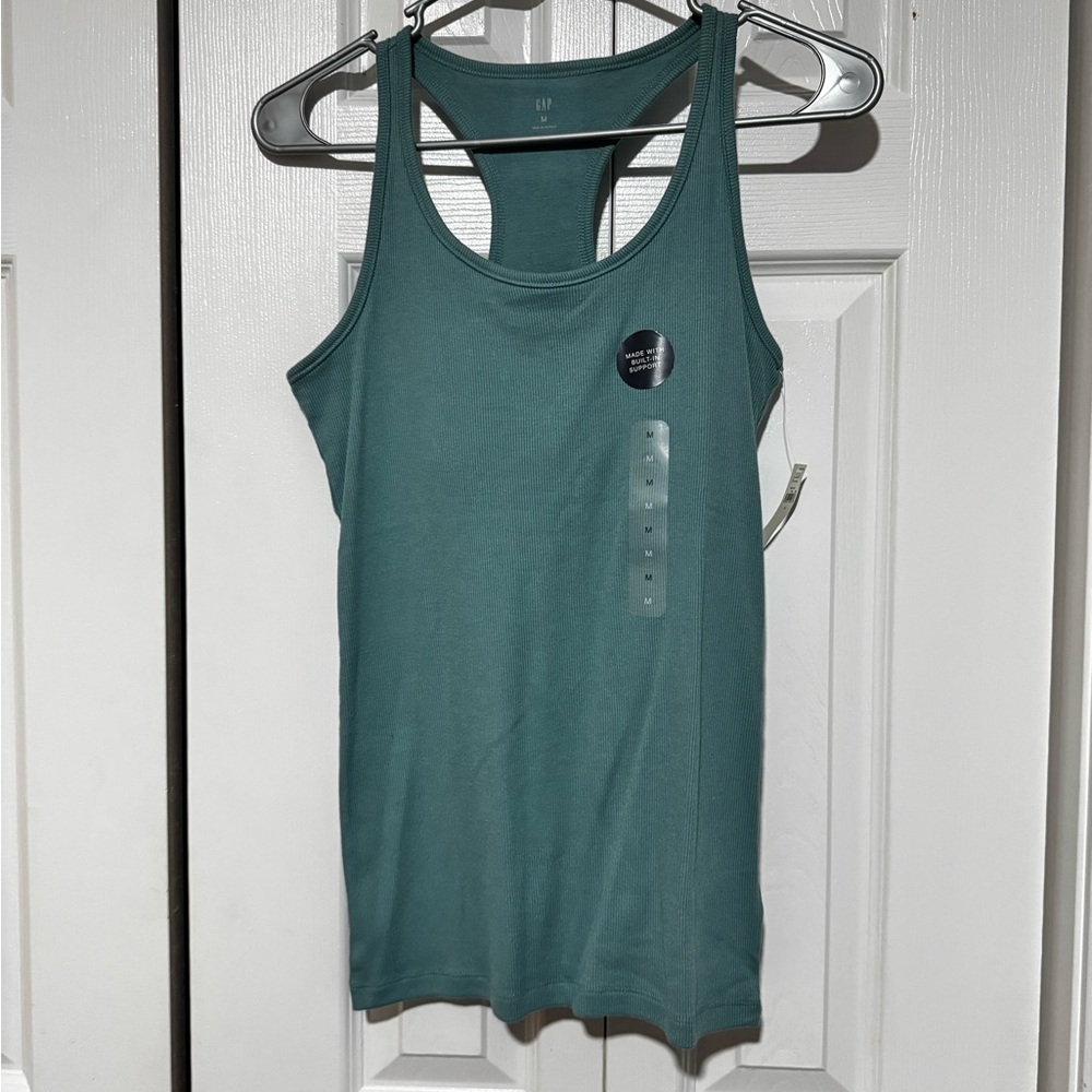 GAP Women's Sea Green Tank Top